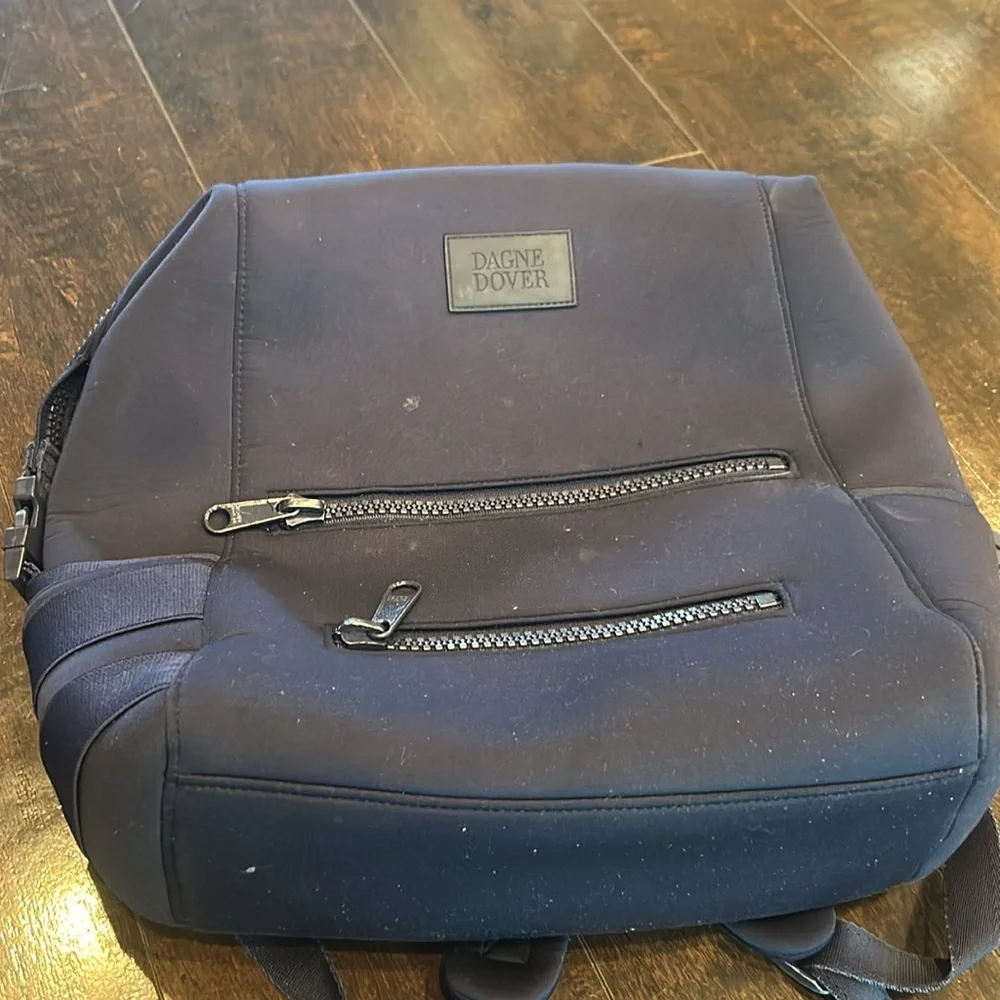 Navy Dagne Dover Indi Neoprene diaper backpack bag  accessories Blue